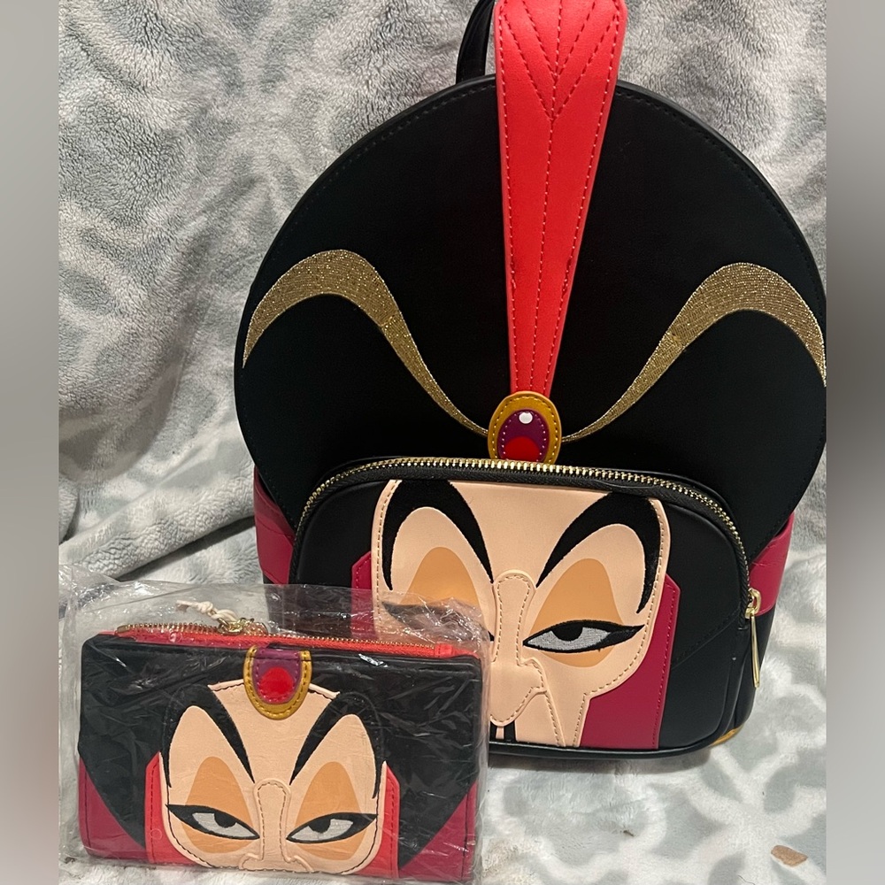 NWT Loungefly Disney villain Jafar cosplay with flap wallet